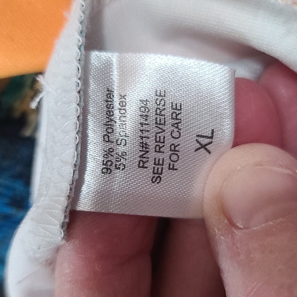 VTG Impulse California Womens Blazer Jacket Coloful Stretch Buttons Sz XL EUC - Picture 10 of 10